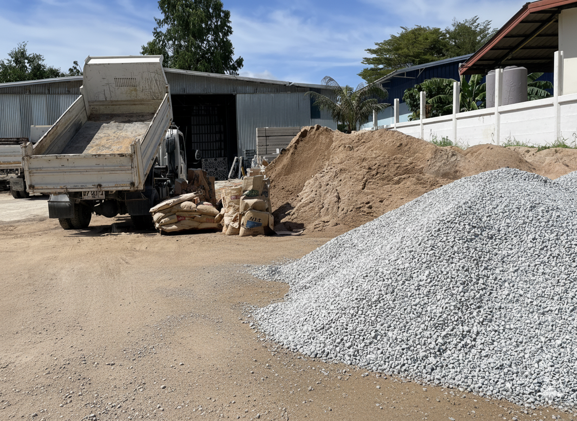 ทรายและหินก่อสร้าง